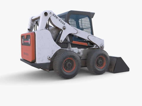 Minicarregadeira V2 Modelo 3D