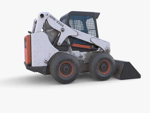 Minicarregadeira V2 Modelo 3D