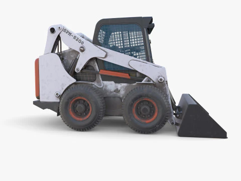 Minicarregadeira V2 Modelo 3D