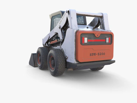 Minicarregadeira V2 Modelo 3D