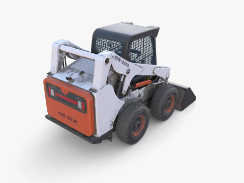 Minicarregadeira V2 Modelo 3D