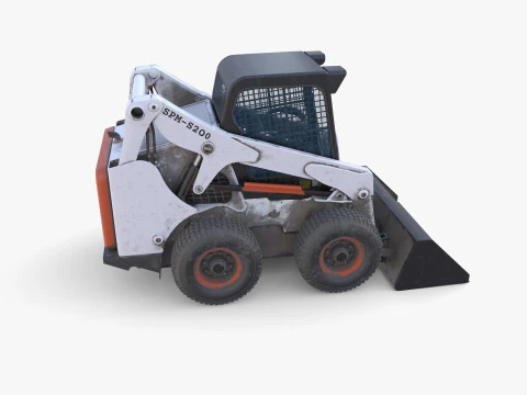 Minicarregadeira V2 Modelo 3D