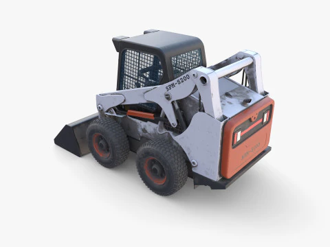 Minicarregadeira V2 Modelo 3D