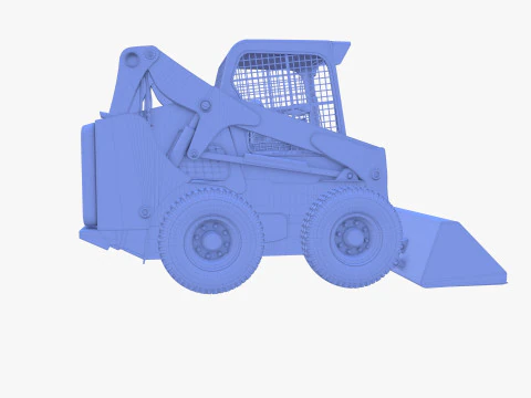 Minicarregadeira V2 Modelo 3D