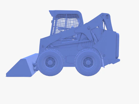 Minicarregadeira V2 Modelo 3D