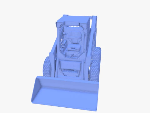 Minicarregadeira V2 Modelo 3D