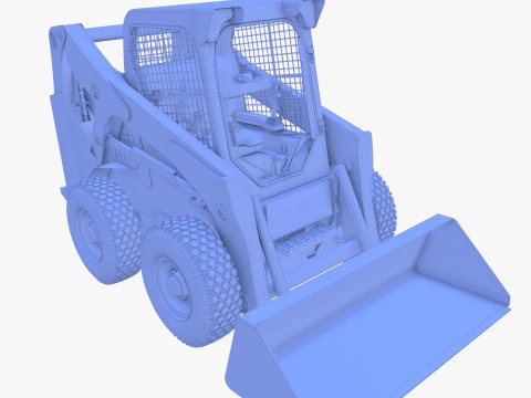 Minicarregadeira V2 Modelo 3D