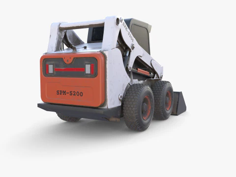 Minicarregadeira V4 Modelo 3D