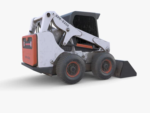 Minicarregadeira V4 Modelo 3D