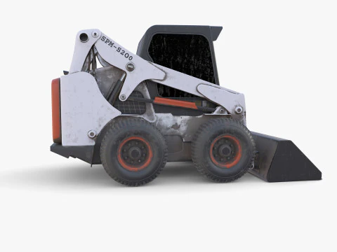 Minicarregadeira V4 Modelo 3D