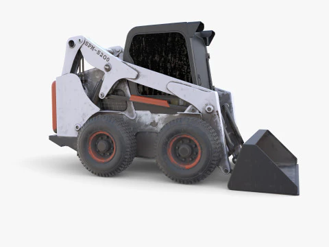 Minicarregadeira V4 Modelo 3D