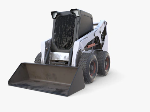 Minicarregadeira V4 Modelo 3D