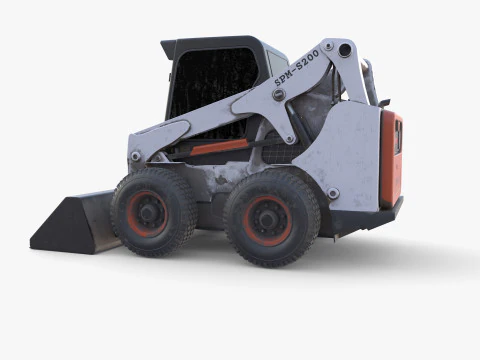 Minicarregadeira V4 Modelo 3D