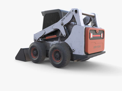 Minicarregadeira V4 Modelo 3D