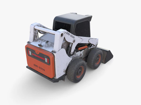 Minicarregadeira V4 Modelo 3D