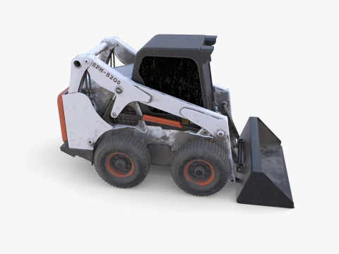 Minicarregadeira V4 Modelo 3D