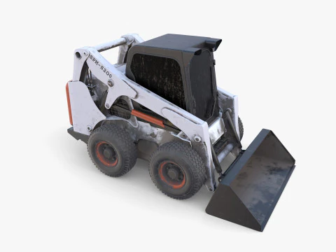 Minicarregadeira V4 Modelo 3D