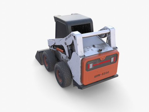 Skid steer loader V4 Modelo 3D