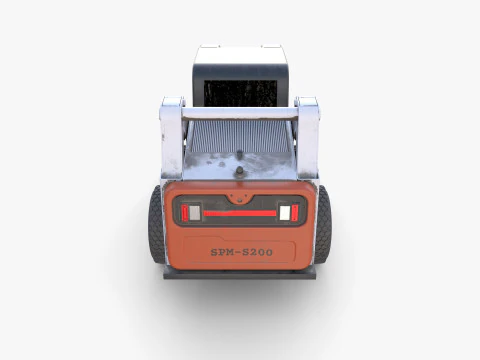 Minicarregadeira V4 Modelo 3D