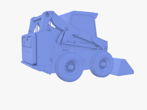 Minicarregadeira V4 Modelo 3D