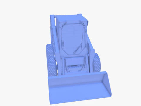 Minicarregadeira V4 Modelo 3D