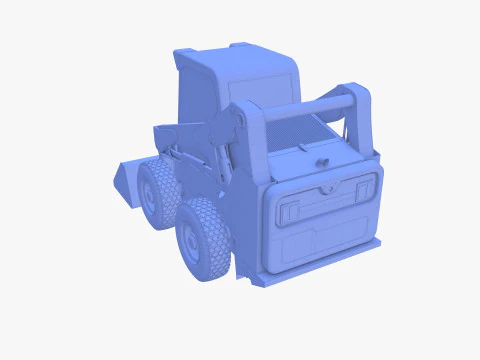 Minicarregadeira V4 Modelo 3D
