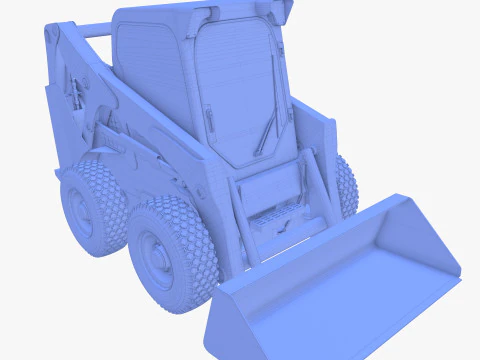 Minicarregadeira V4 Modelo 3D