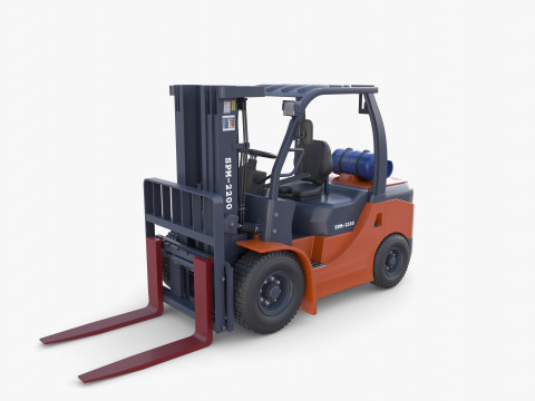 Forklift V1 3D Model