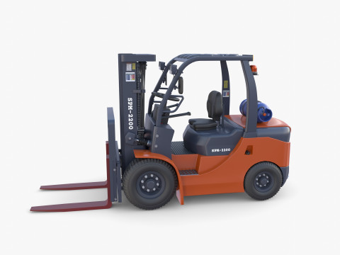 Forklift V1 3D Model