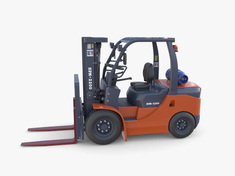 Gabelstapler V1 3D Modell