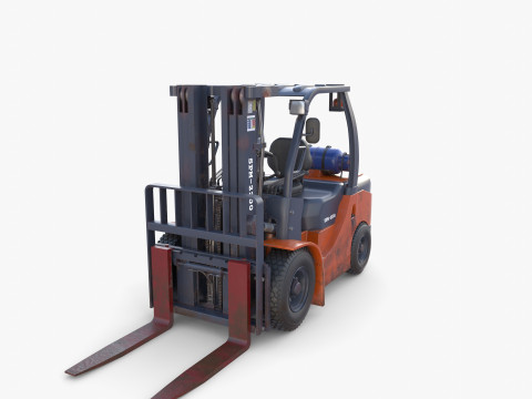 Forklift V2 3D Model
