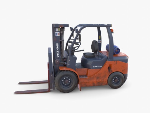 Forklift V2 3D Model