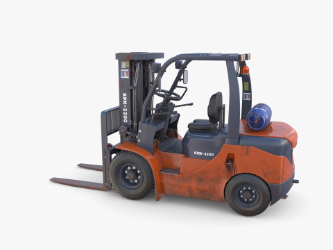 Forklift V2 3D Model