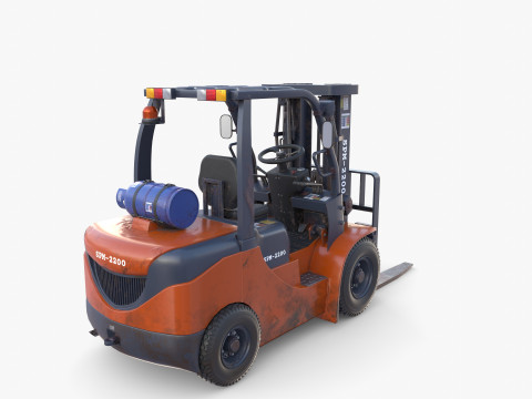Forklift V2 3D Model