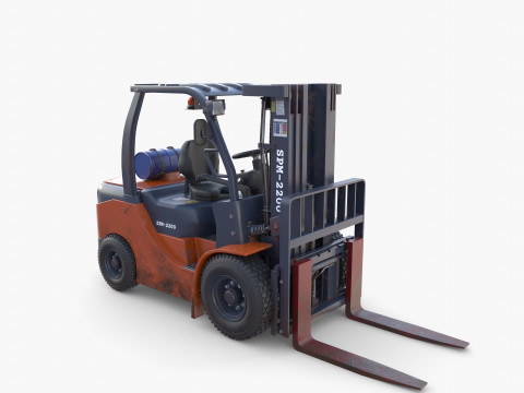 Forklift V2 3D Model