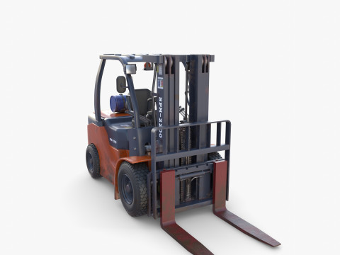 Forklift V2 3D Model