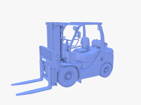 Forklift V2 3D Model