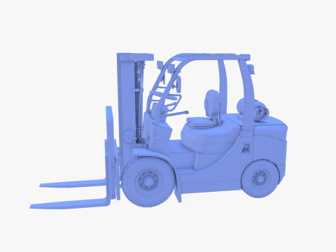 Forklift V2 3D Model