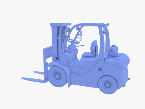 Forklift V2 3D Model