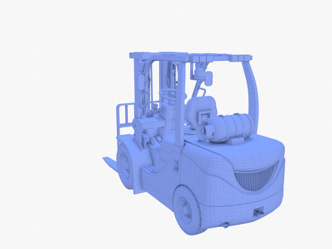 Forklift V2 3D Model