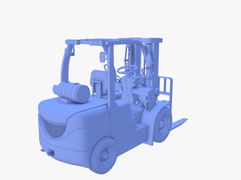 Forklift V2 3D Model