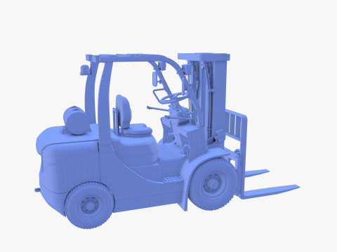 Forklift V2 3D Model