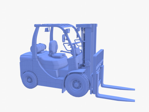 Forklift V2 3D Model