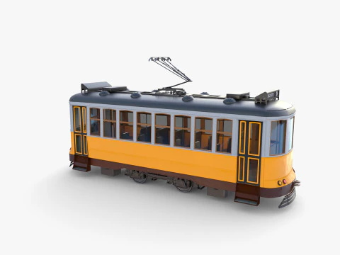 Tram storico V1 Modello 3D