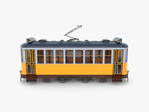 Tram storico V1 Modello 3D