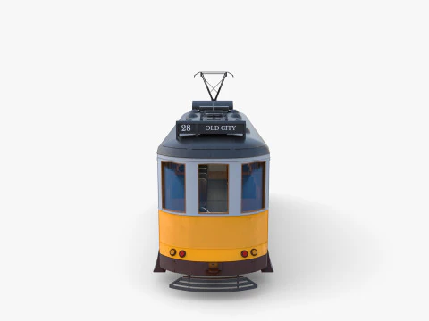 Tram storico V1 Modello 3D