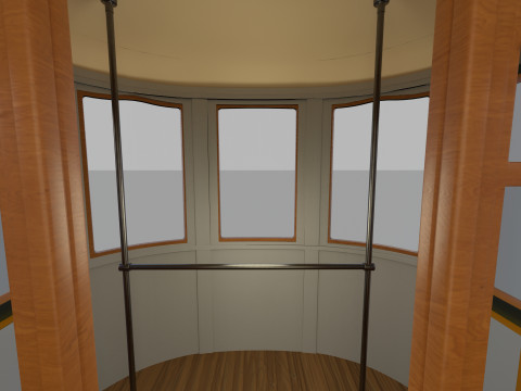 Historic tram V1 3D-Modell