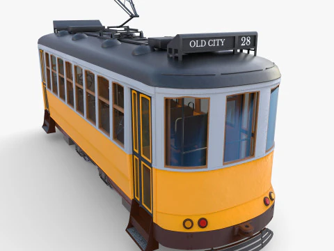 Tram storico V1 Modello 3D