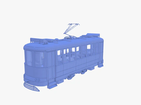 Tram storico V1 Modello 3D