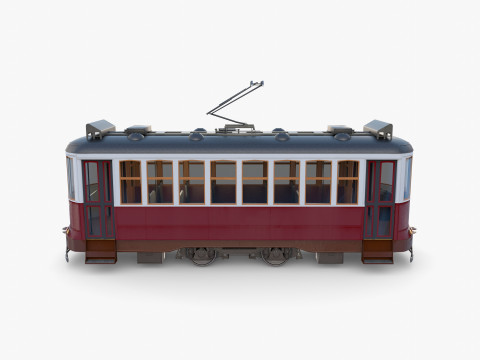 Historic tram V2 Modelo 3D